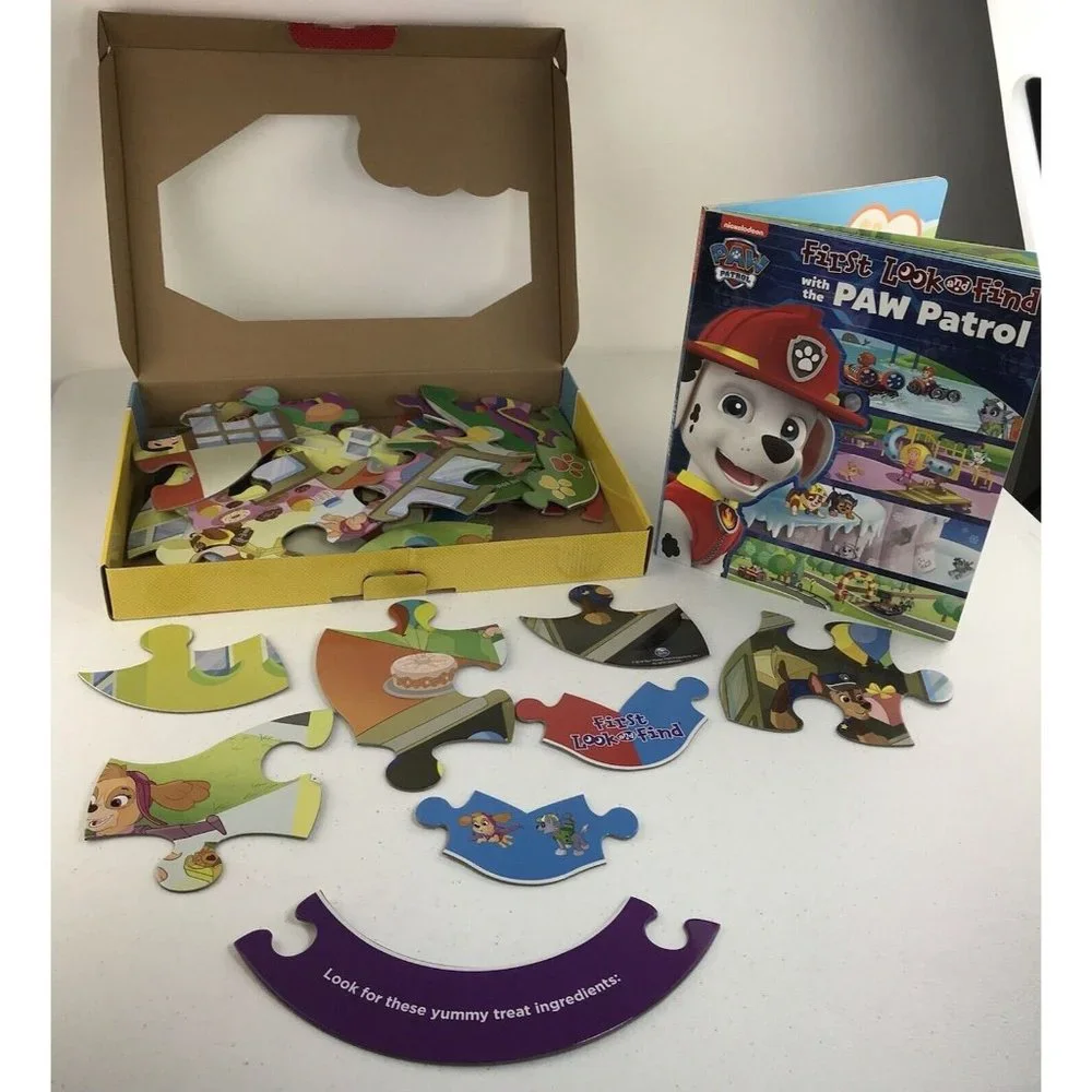 PAW PATROL- First Look and Find‎ Book & Giant Puzzle (40 Pieces), Nickelodeon